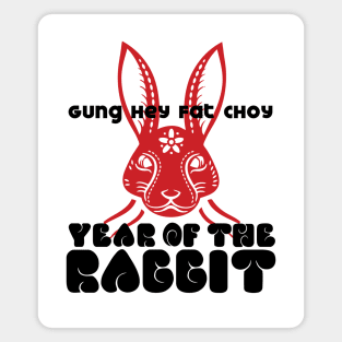 Chinese New Year, Year of the Rabbit 2023, Gung Hay Fat Choy No. 2 Magnet